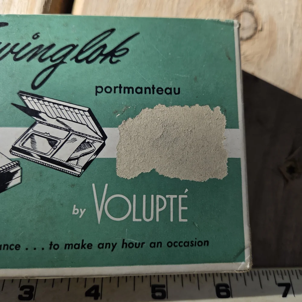 VTG box Only Swinglok Makeup Organizer - Green